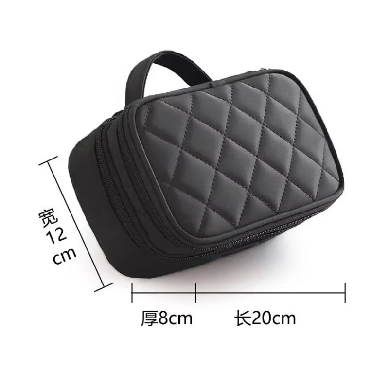 Women'S Cosmetic Bag Double Layer Waterproof Makeup Bag Travel Essentials Organizer Large Capacity Multifunction Toiletry Bag