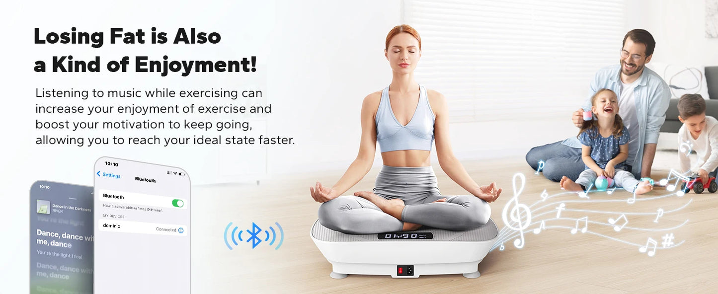 Luxury Vibration Plate Workout Machine for Weight Loss & Toning | Stylique Glow