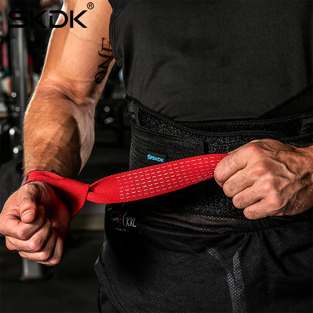 Stylique Glow™ Premium Anti-Slip Weightlifting Wrist Straps – Durable Cowhide Wrist Support for Crossfit & Bodybuilding