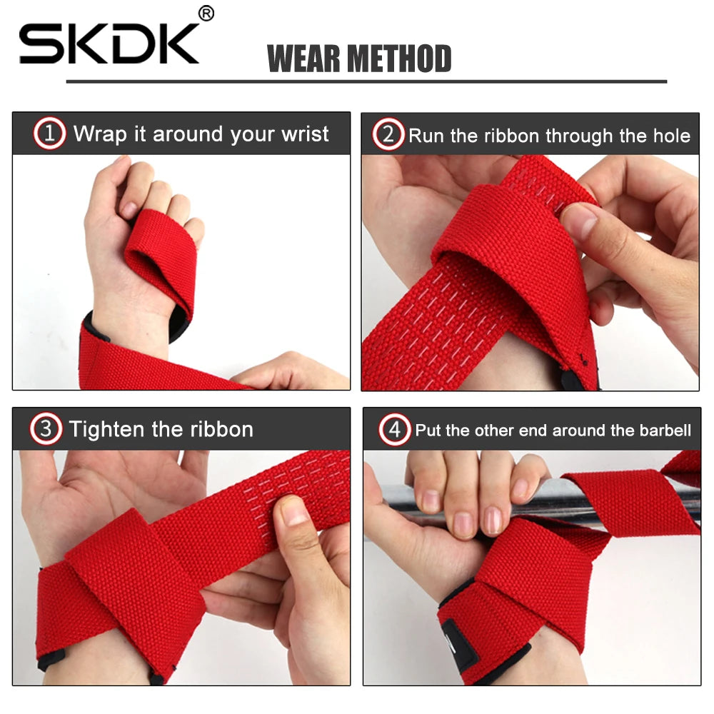 Stylique Glow™ Premium Anti-Slip Weightlifting Wrist Straps – Durable Cowhide Wrist Support for Crossfit & Bodybuilding