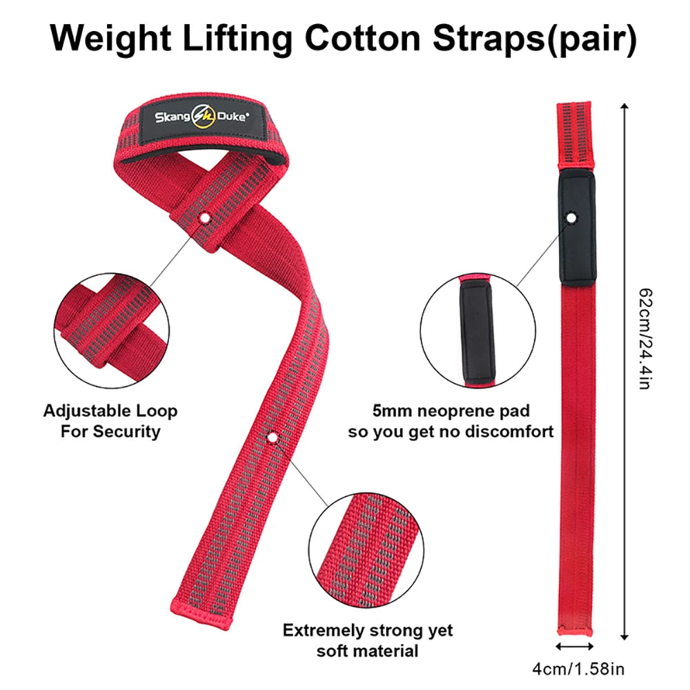 Stylique Glow™ Premium Anti-Slip Weightlifting Wrist Straps – Durable Cowhide Wrist Support for Crossfit & Bodybuilding