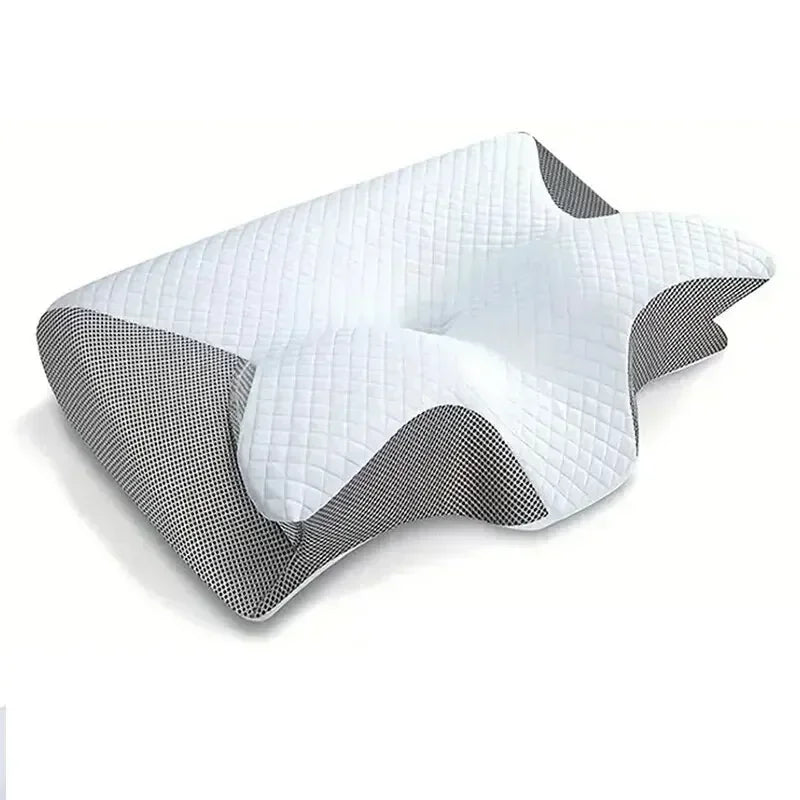 Stylique Glow™ Butterfly Cervical Memory Foam Pillow – Orthopedic Neck Relief & Deep Sleep Support