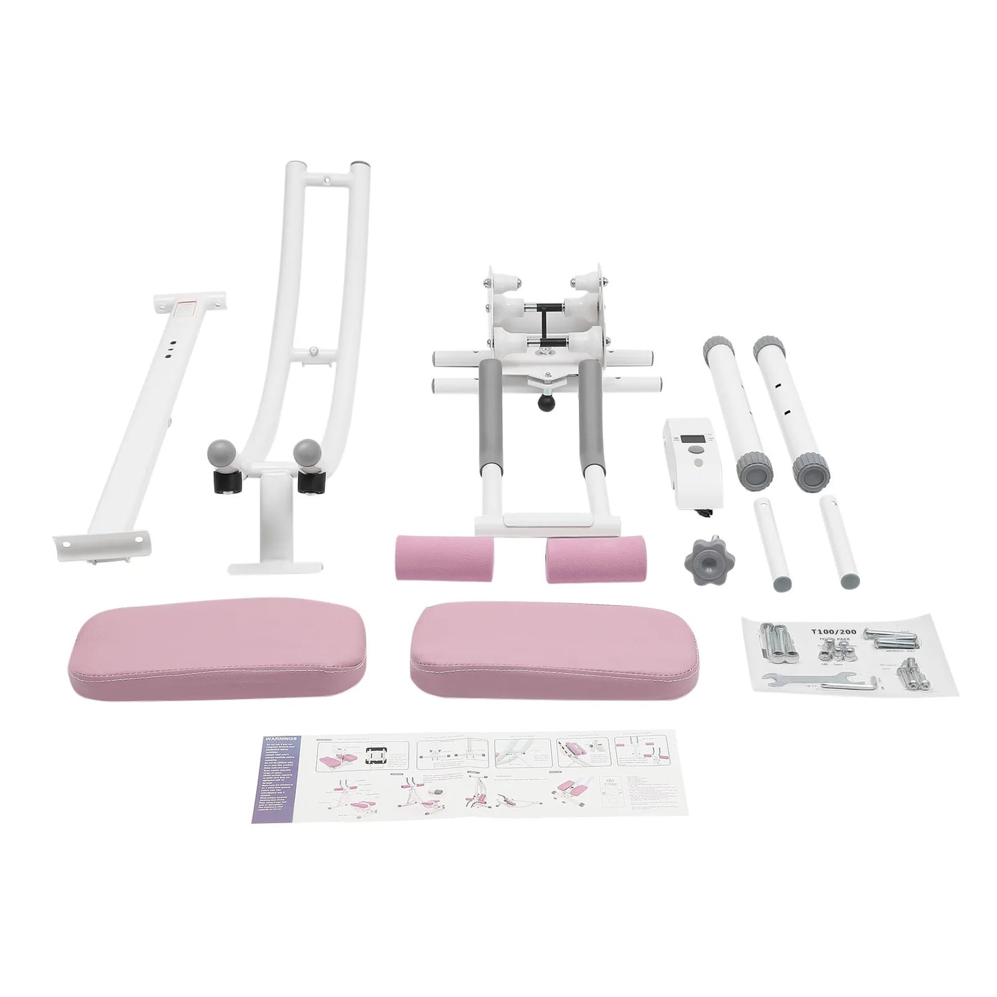 Stylique Glow™ Foldable Ab Machine – 330lbs Core Sculptor for Luxury Home Fitness