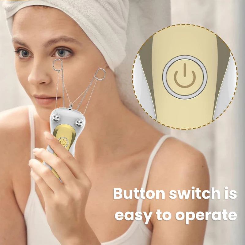 Stylique Glow™ Mini Epilator – Painless, Precise Hair Remover for Face & Body