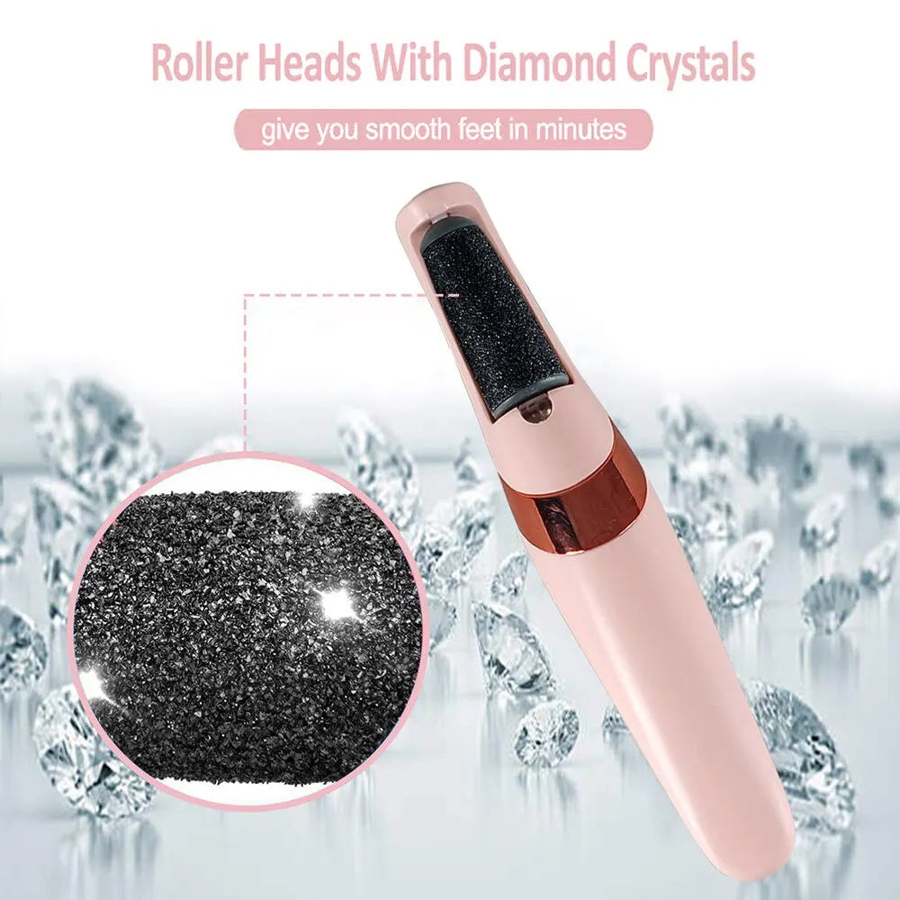 Stylique Glow™ Rechargeable Callus Remover – Cordless Foot File for Smooth, Baby-Soft Heels