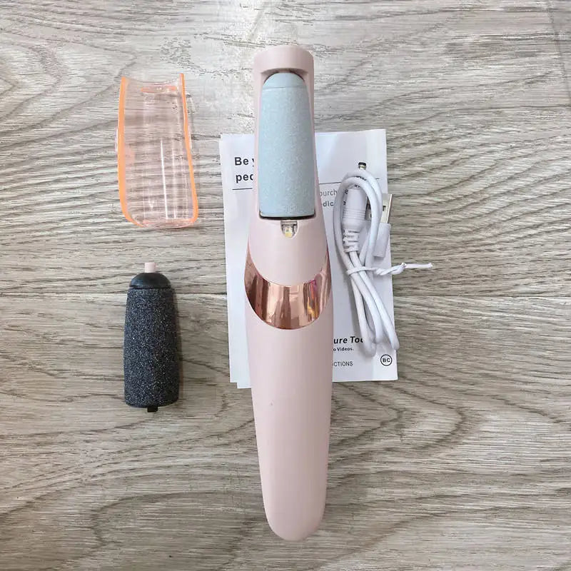 Stylique Glow™ Rechargeable Callus Remover – Cordless Foot File for Smooth, Baby-Soft Heels