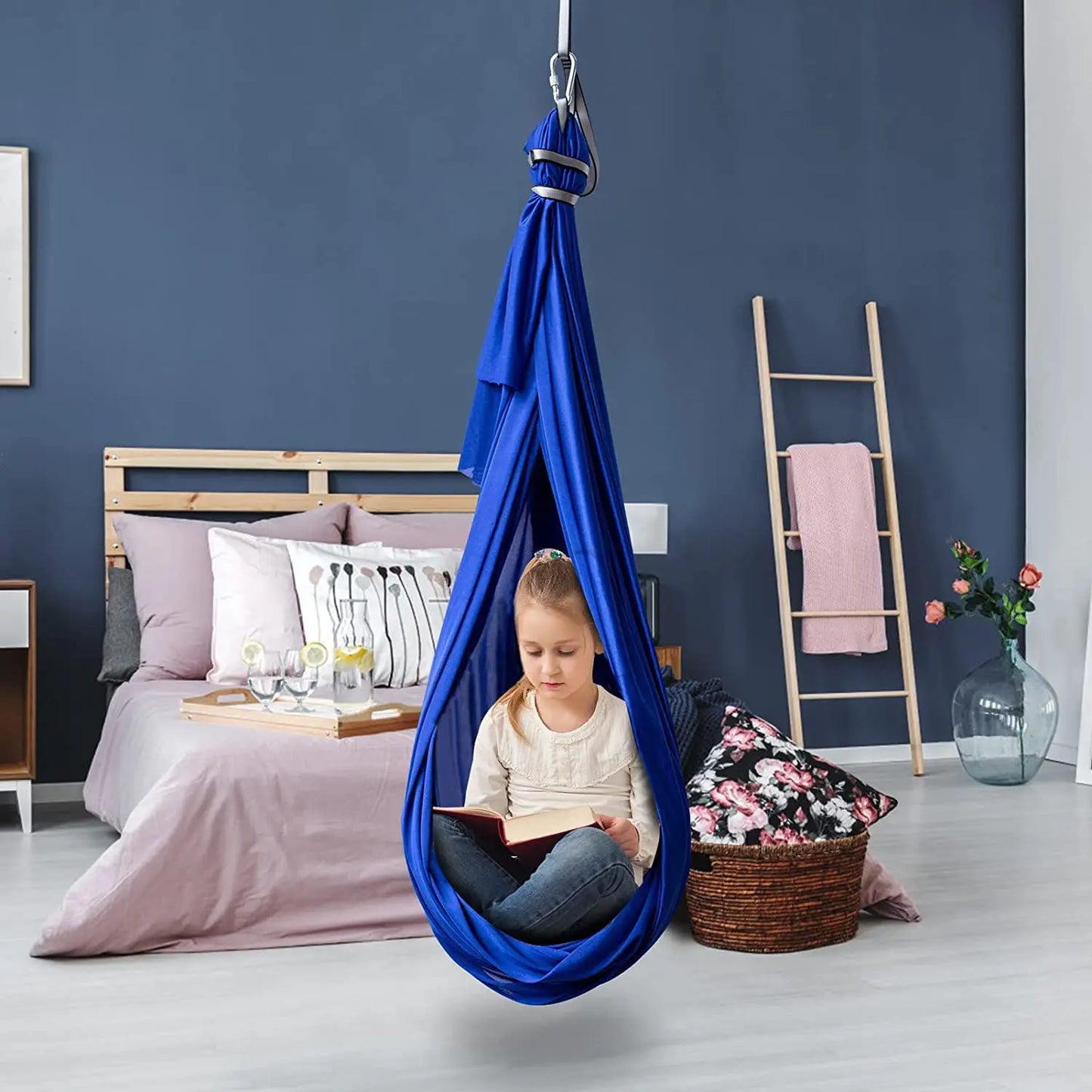 Stylique Glow™ Aerial Yoga Swing Hammock – 1.5x2.8M Premium Silk Set for Home & Studio Suspension Fitness