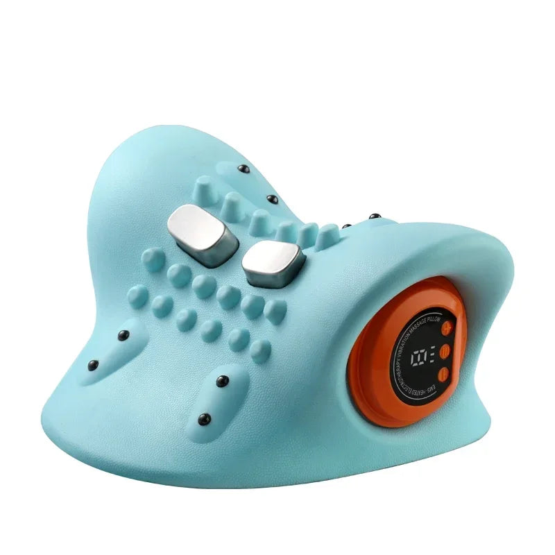 Stylique Glow™ Electric Cervical Massager – Smart Neck & Shoulder Relaxation Pillow with Heat Therapy