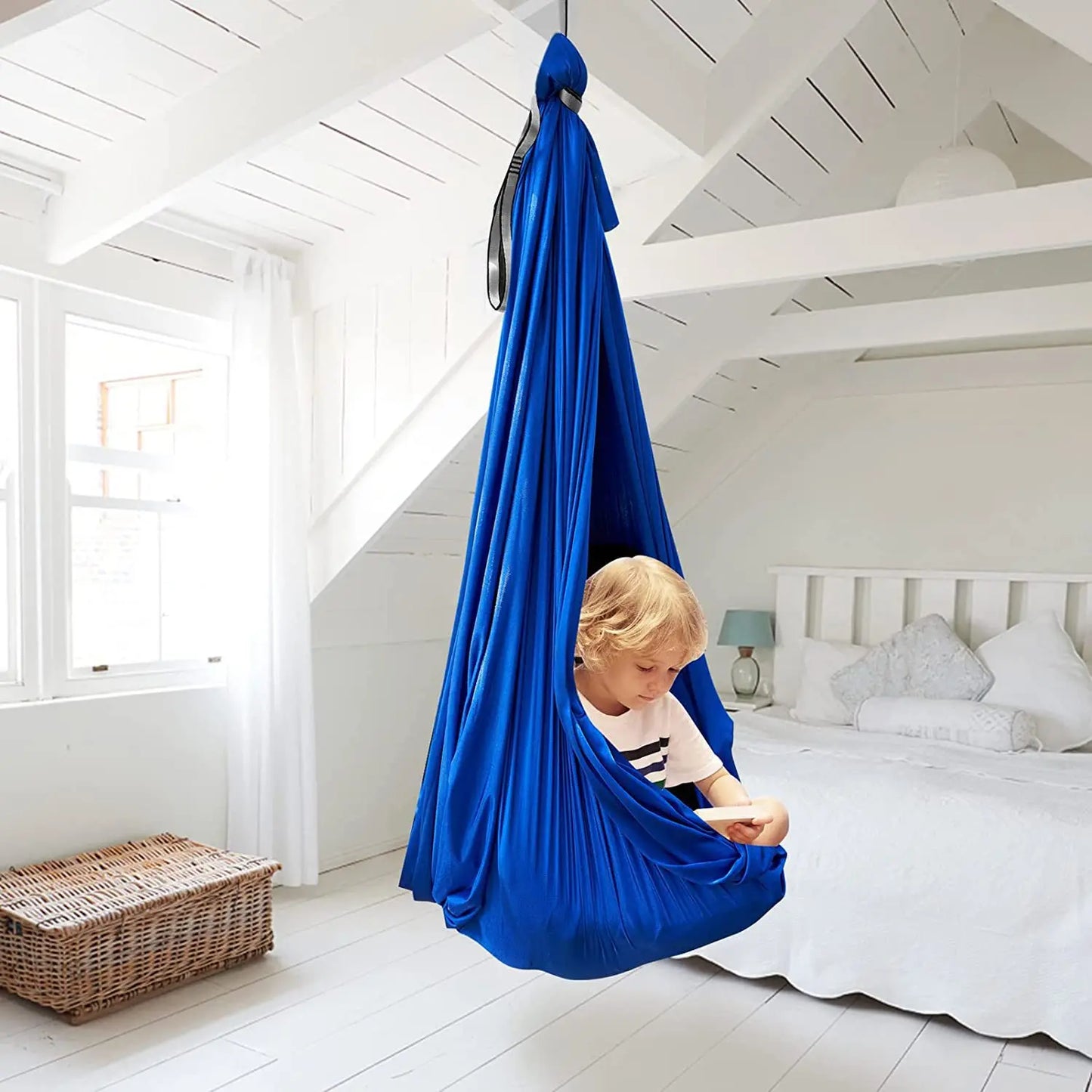 Stylique Glow™ Aerial Yoga Swing Hammock – 1.5x2.8M Premium Silk Set for Home & Studio Suspension Fitness