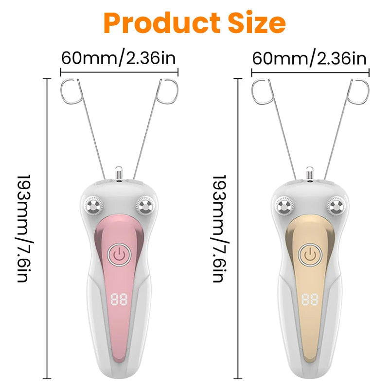 Stylique Glow™ Mini Epilator – Painless, Precise Hair Remover for Face & Body