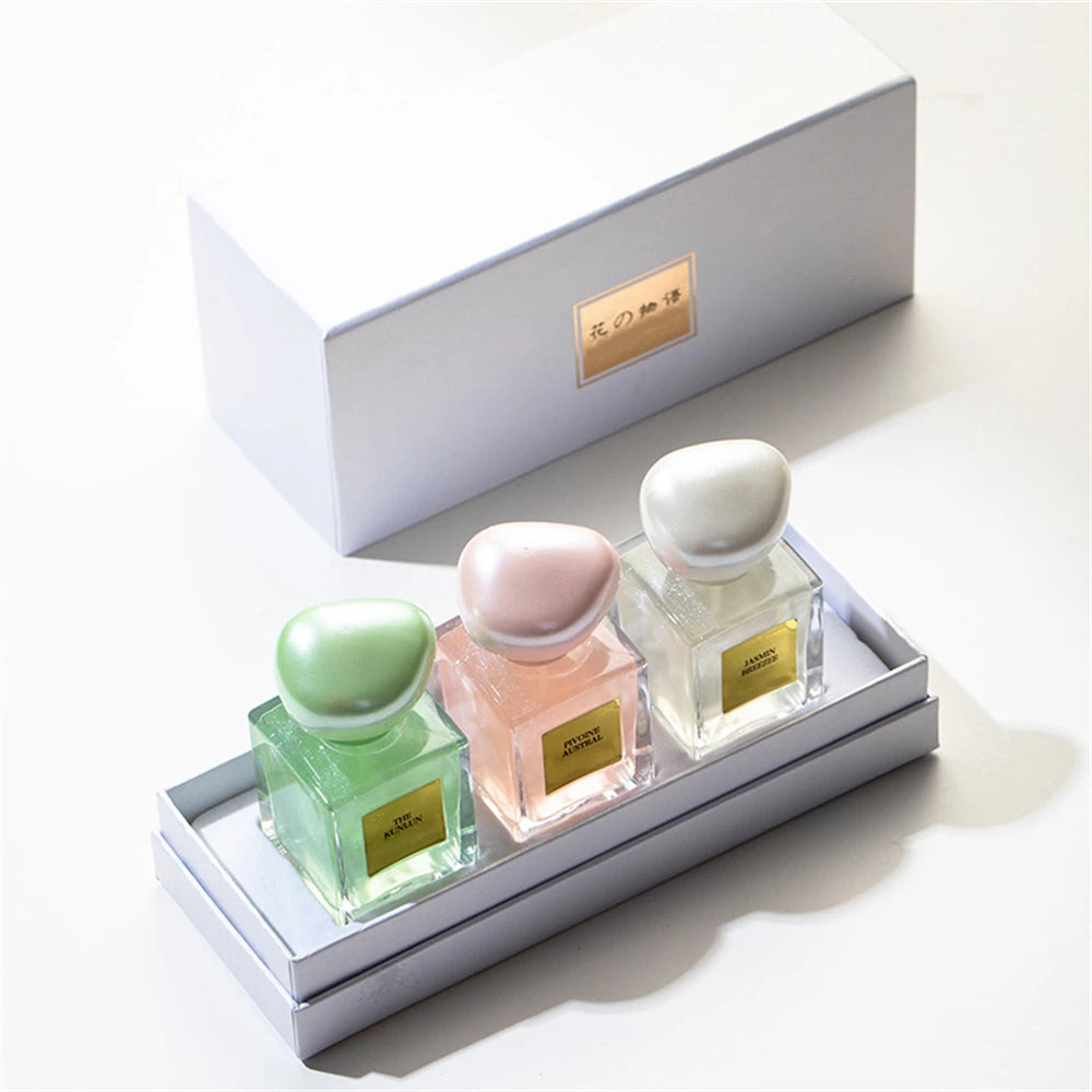 Stylique Glow Floral Pheromone Perfume Gift Set for Women – 3-Piece Long-Lasting Scented Body Spray (75ml)