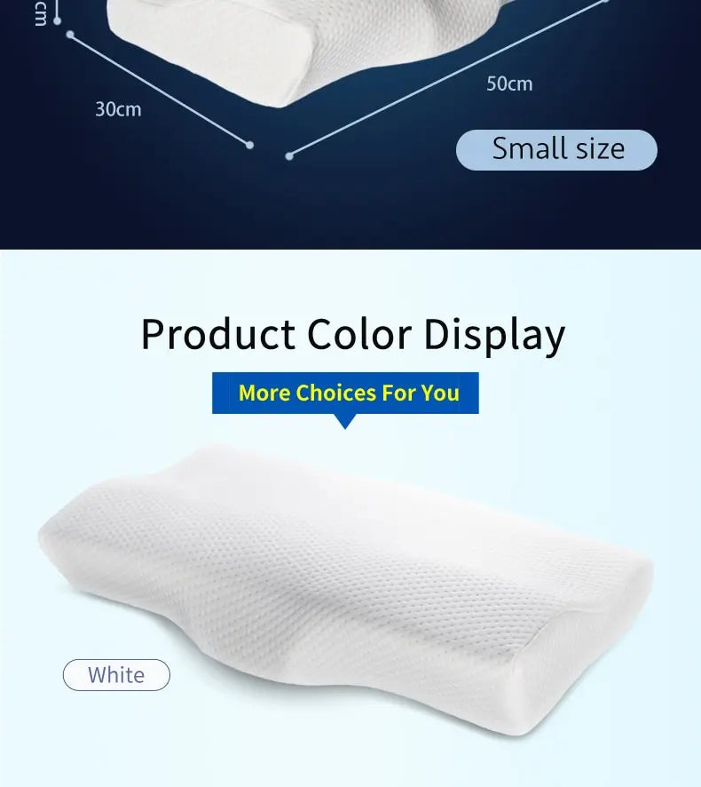 Stylique Glow™ Butterfly Memory Foam Pillow – Orthopedic Neck & Spine Support for Restful Sleep