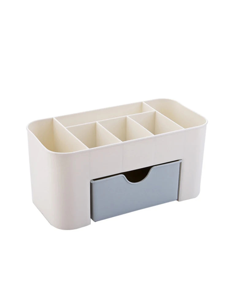 Stylique Glow™ Luxury Multifunctional Nail & Cosmetic Storage Box – Elegant Desktop Organizer