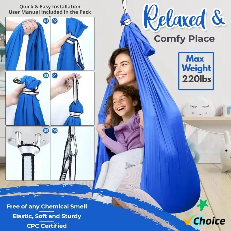 Stylique Glow™ Aerial Yoga Swing Hammock – 1.5x2.8M Premium Silk Set for Home & Studio Suspension Fitness