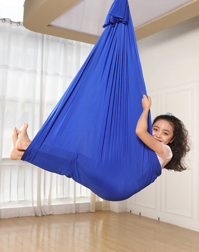 Stylique Glow™ Aerial Yoga Swing Hammock – 1.5x2.8M Premium Silk Set for Home & Studio Suspension Fitness
