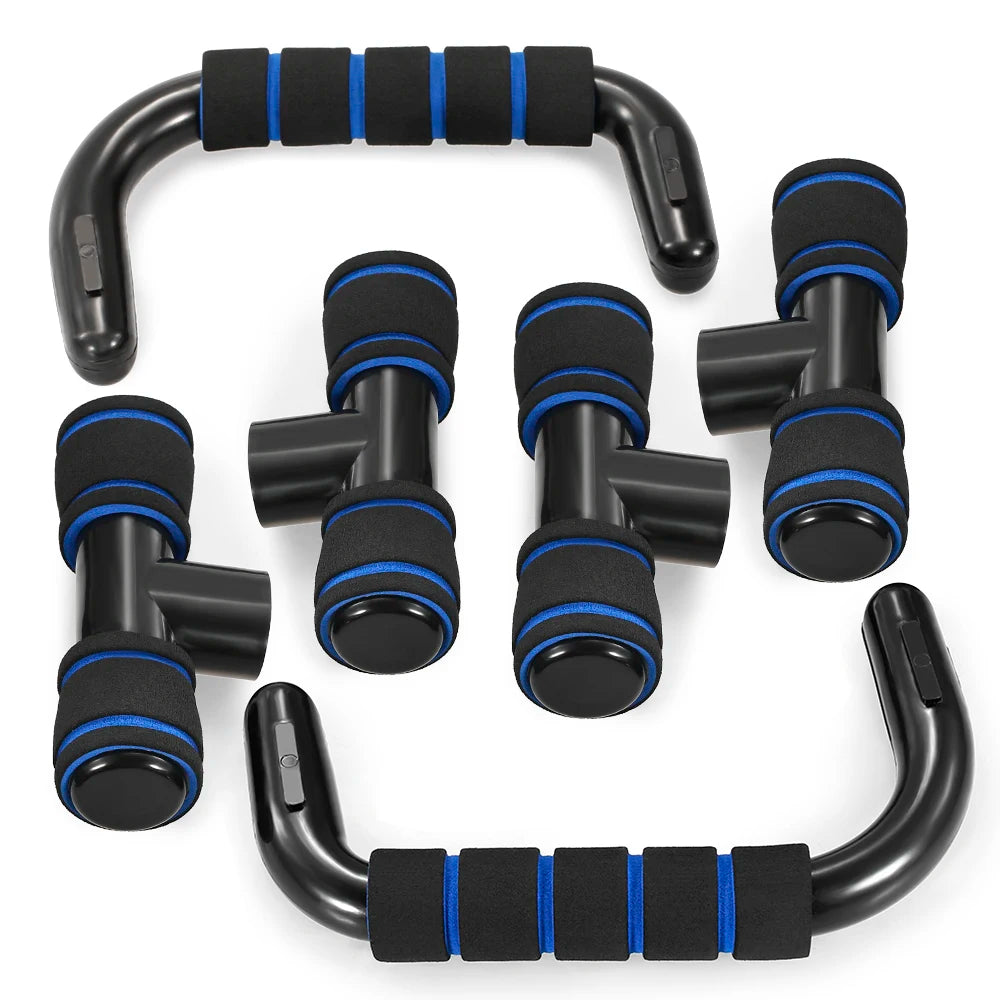 Stylique Glow™ Elite 5-in-1 Home Workout Set – Ab Wheel, Push-Up Stand & Core Strength Training Kit