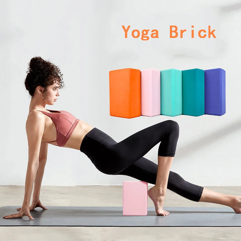 Stylique Glow™ Luxe EVA Yoga Block – Premium Foam Support for Stretching, Balance & Flexibility