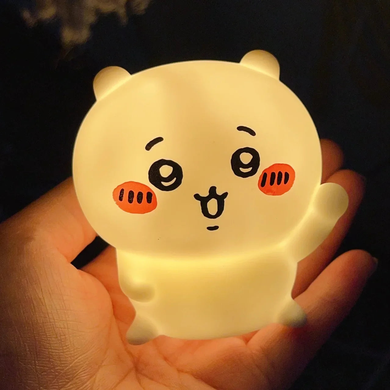 Stylique Glow Chikawa Kawaii Anime Night Light – Luminous Vinyl Doll Décor for Girls’ Room & Gifting