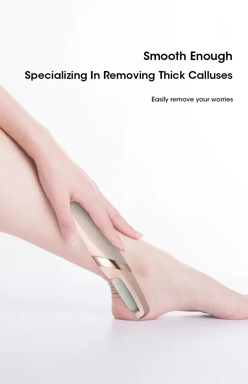 Stylique Glow™ Rechargeable Electric Foot Callus Remover – USB Pedicure Grinder for Smooth Feet