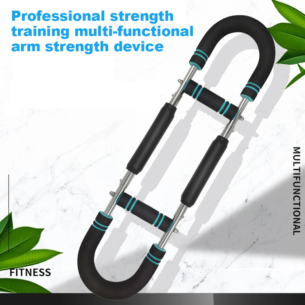 Stylique Glow™ Adjustable Arm Twister Bar – Premium Chest & Forearm Workout Equipment