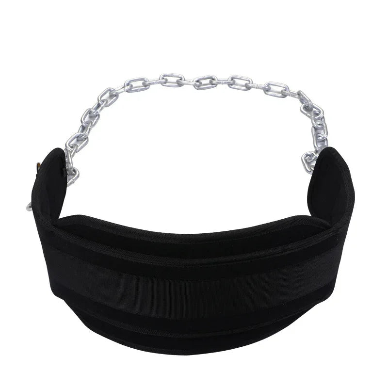 Stylique Glow™ PowerLift Weightlifting Belt with Steel Chain – Premium Back Support for Pull-Ups & Strength Training