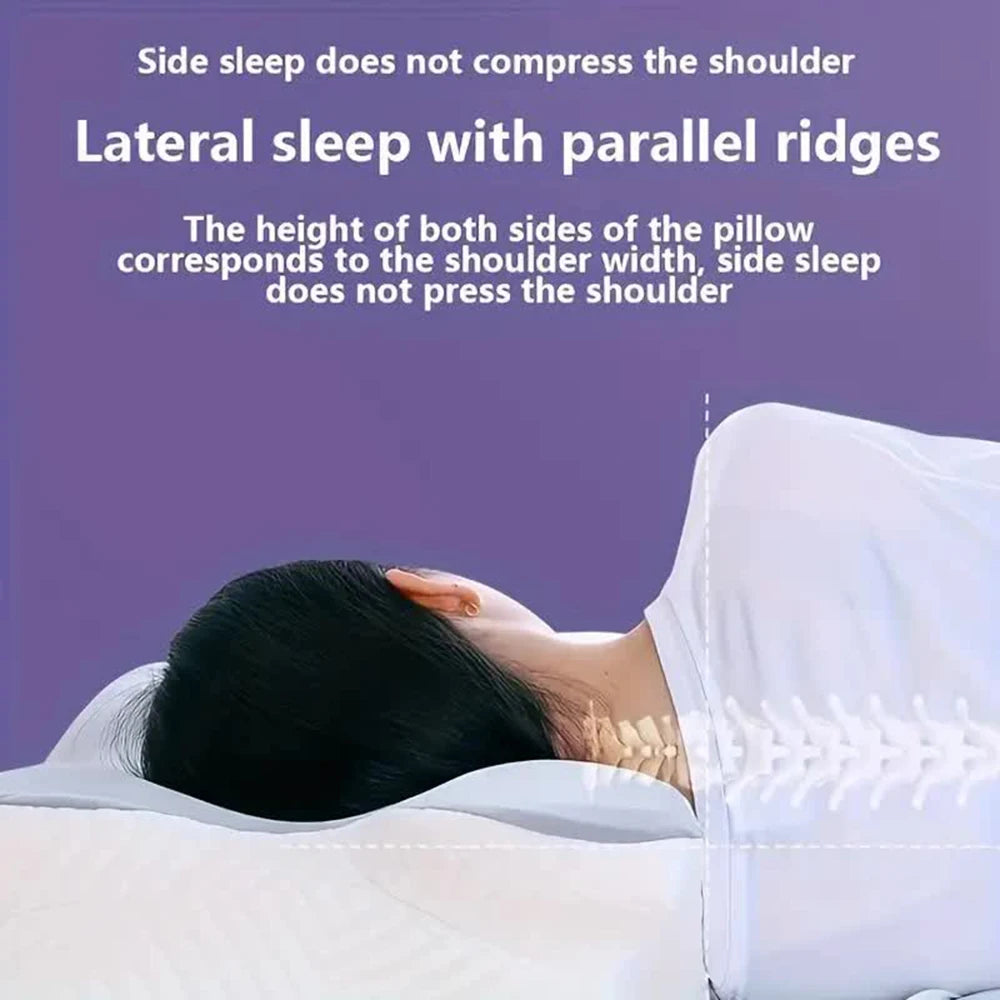 Stylique Glow™ Butterfly Memory Foam Pillow – Orthopedic Neck Relief for Deep Sleep Comfort