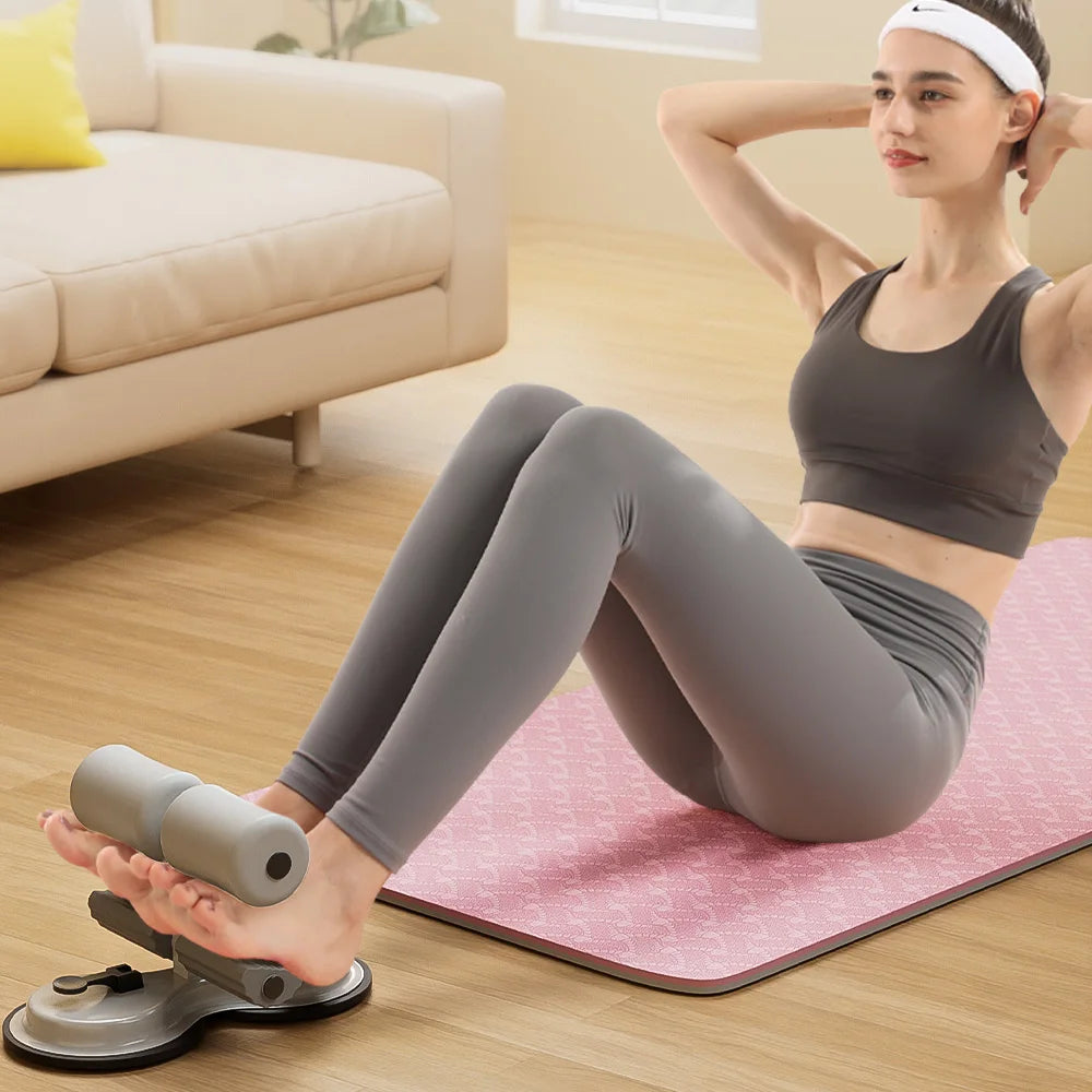 Stylique Glow™ Adjustable Sit-Up Bar – 3 Suction Cup Core Trainer for Home Ab & Strength Training