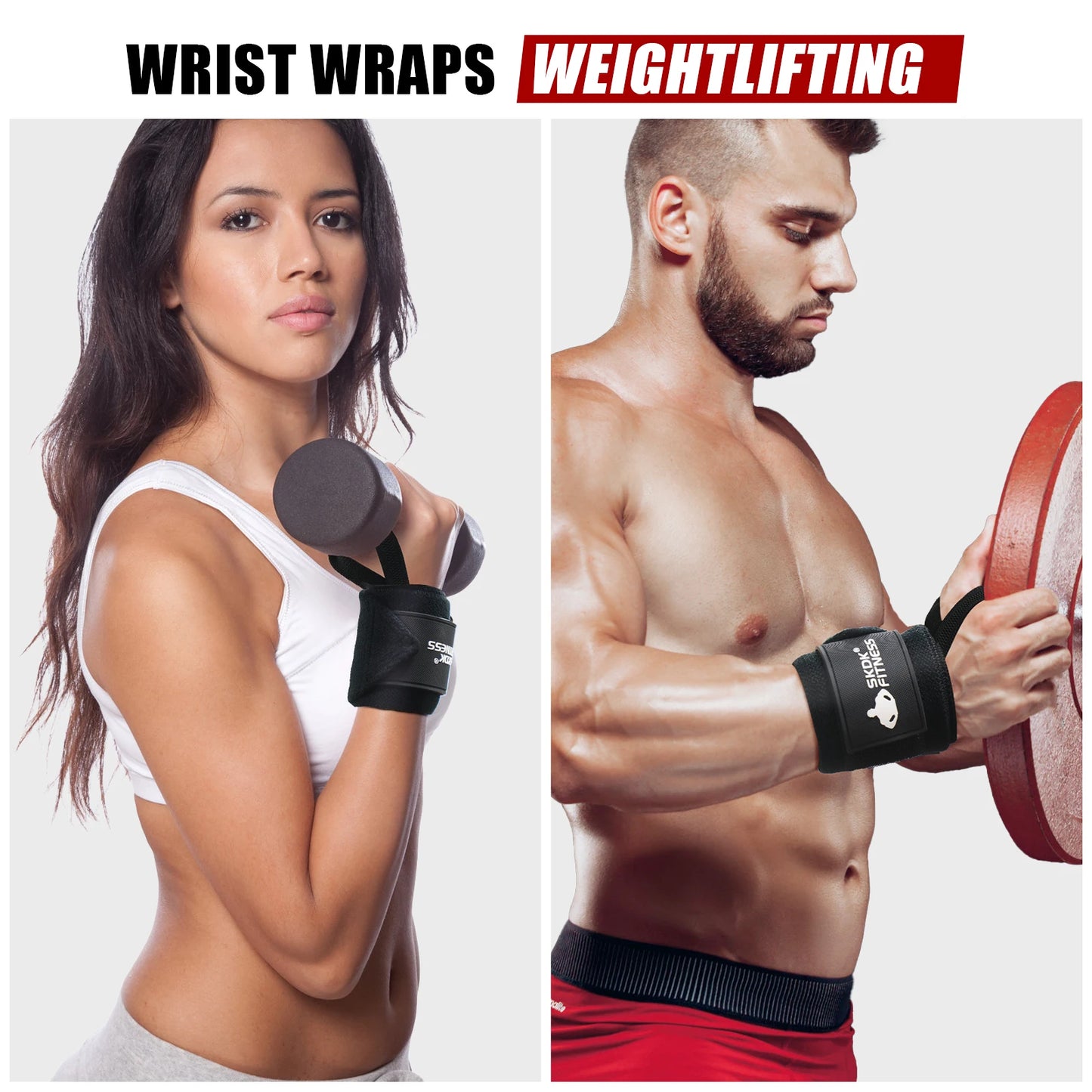 Stylique Glow™ ProGrip Wrist Wrap Hooks – Powerlifting Gloves with Wrist Support for Elite Pull Training