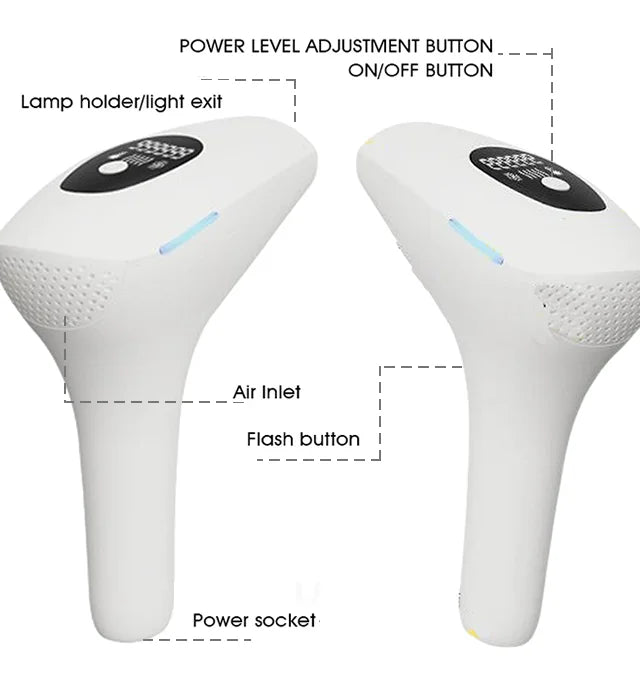 Stylique Glow™ Painless IPL Laser Hair Removal – 999,999 Flashes for Full-Body Radiance