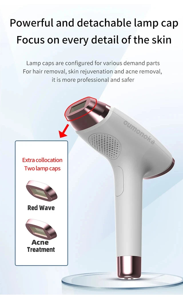 Stylique Glow™ Painless IPL Laser Hair Removal – 999,999 Flashes for Full-Body Radiance
