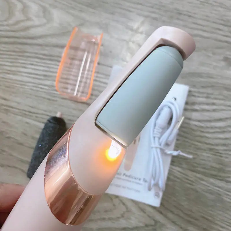Stylique Glow™ Rechargeable Callus Remover – Cordless Foot File for Smooth, Baby-Soft Heels
