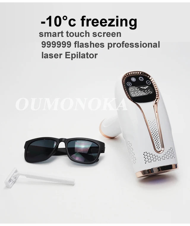 Stylique Glow™ Painless IPL Laser Hair Removal – 999,999 Flashes for Full-Body Radiance