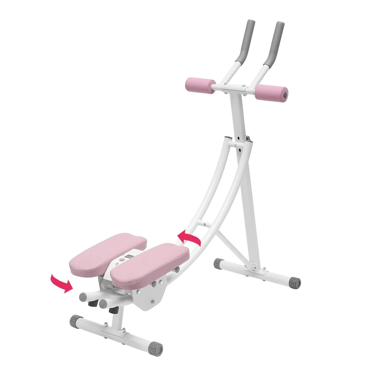 Stylique Glow™ Foldable Ab Machine – 330lbs Core Sculptor for Luxury Home Fitness