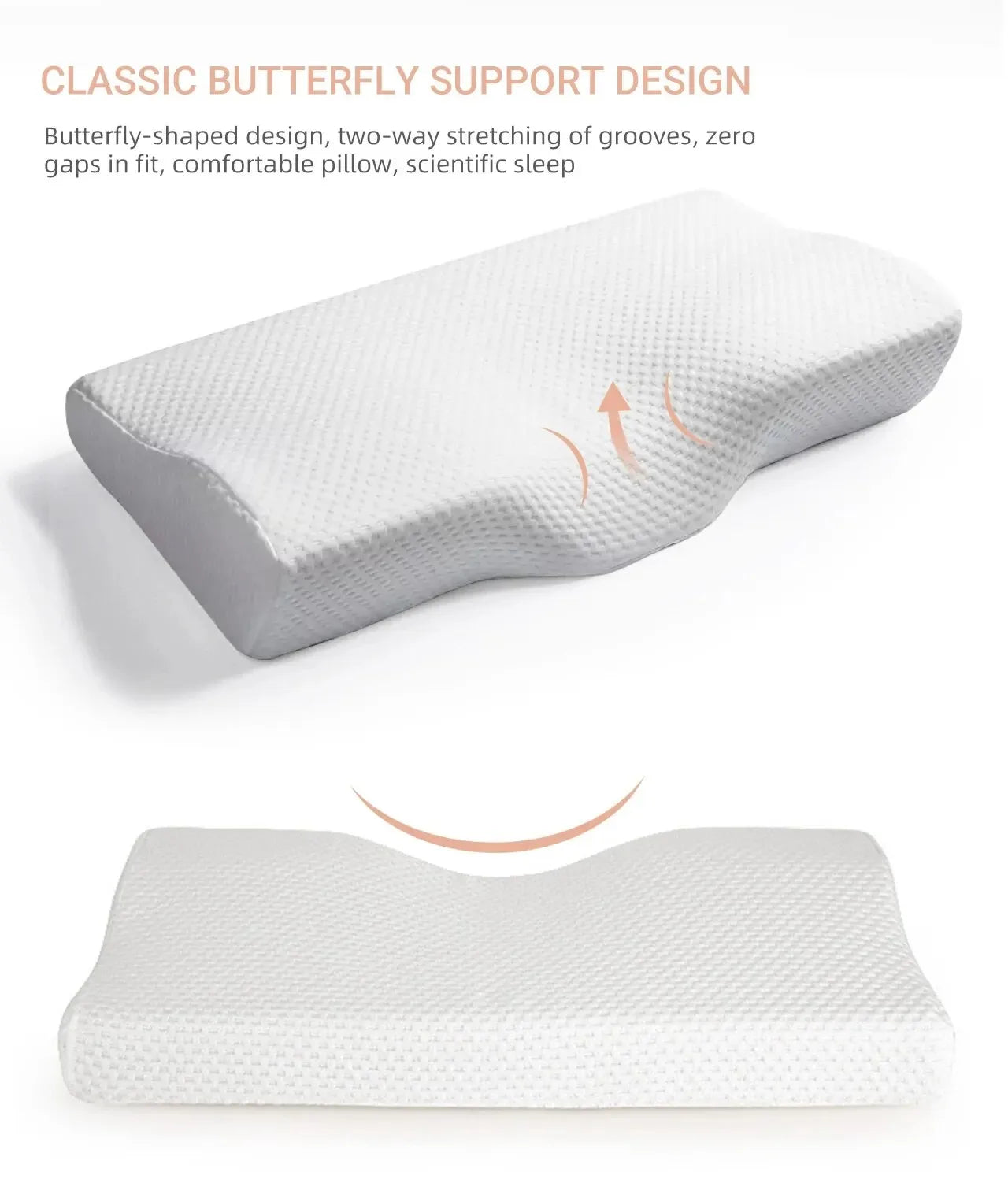Stylique Glow™ Cervical Orthopedic Memory Foam Pillow – Neck Relief & Deep Sleep Support