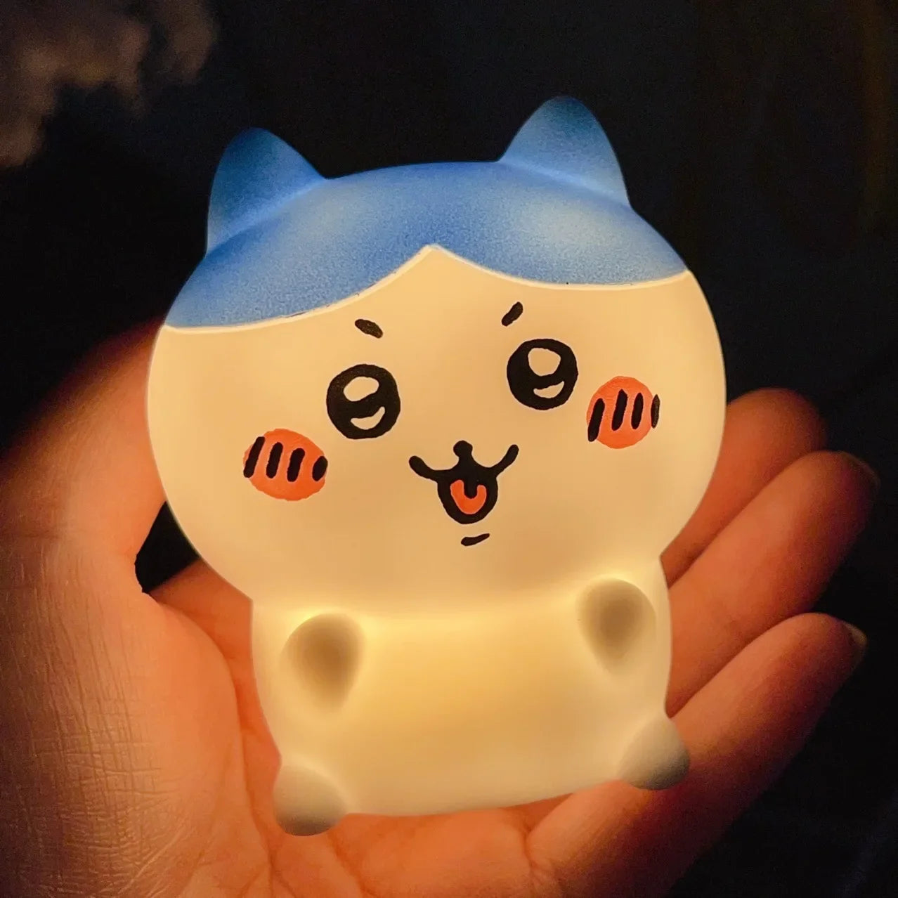 Stylique Glow Chikawa Kawaii Anime Night Light – Luminous Vinyl Doll Décor for Girls’ Room & Gifting
