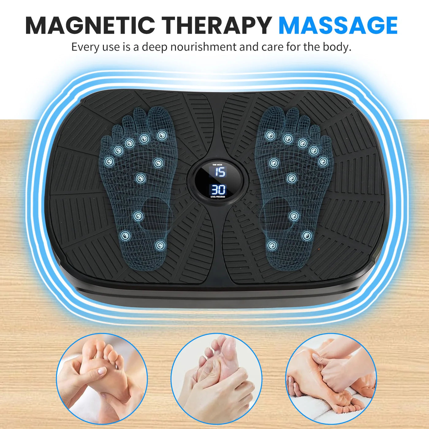 Stylique Glow Vibration Plate Machine – Whole Body Slimming & Fitness with Resistance Bands & Remote
