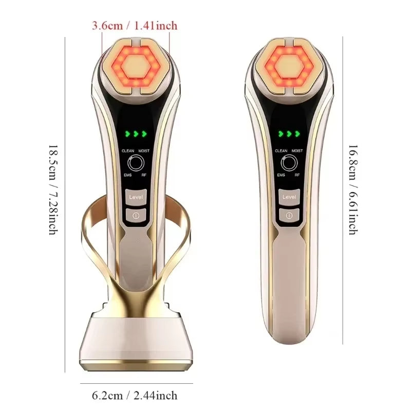 Face Lift Devices EMS Pulse Vibration and Firming Rejuvenation Beauty Device Hot Compress Whitening anti Aging Face Beauty Care