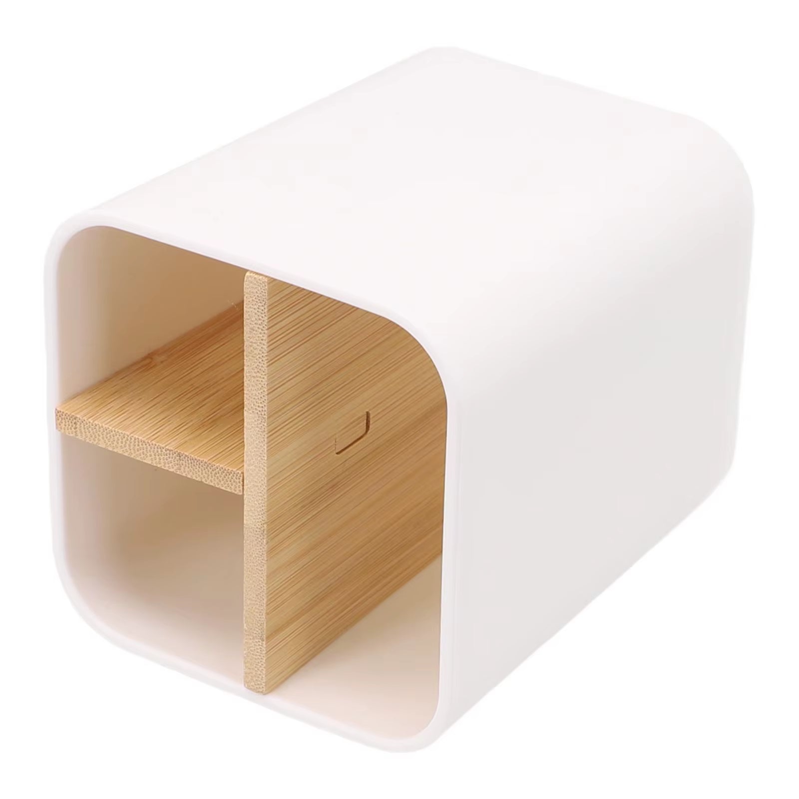 Bathroom Toothbrush Holder 3 Slots Wooden Toothpaste and Pen Holder Storage Box Toothpaste Toothbrush Stand Bathroom Accessories