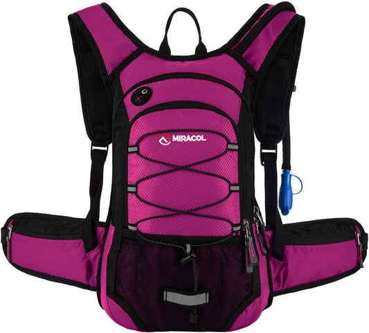 Hydration Pack Hiking Water Backpack -  Hiking Backpack with 2L Bladder - Insulated Lightweight Hydration Backpack