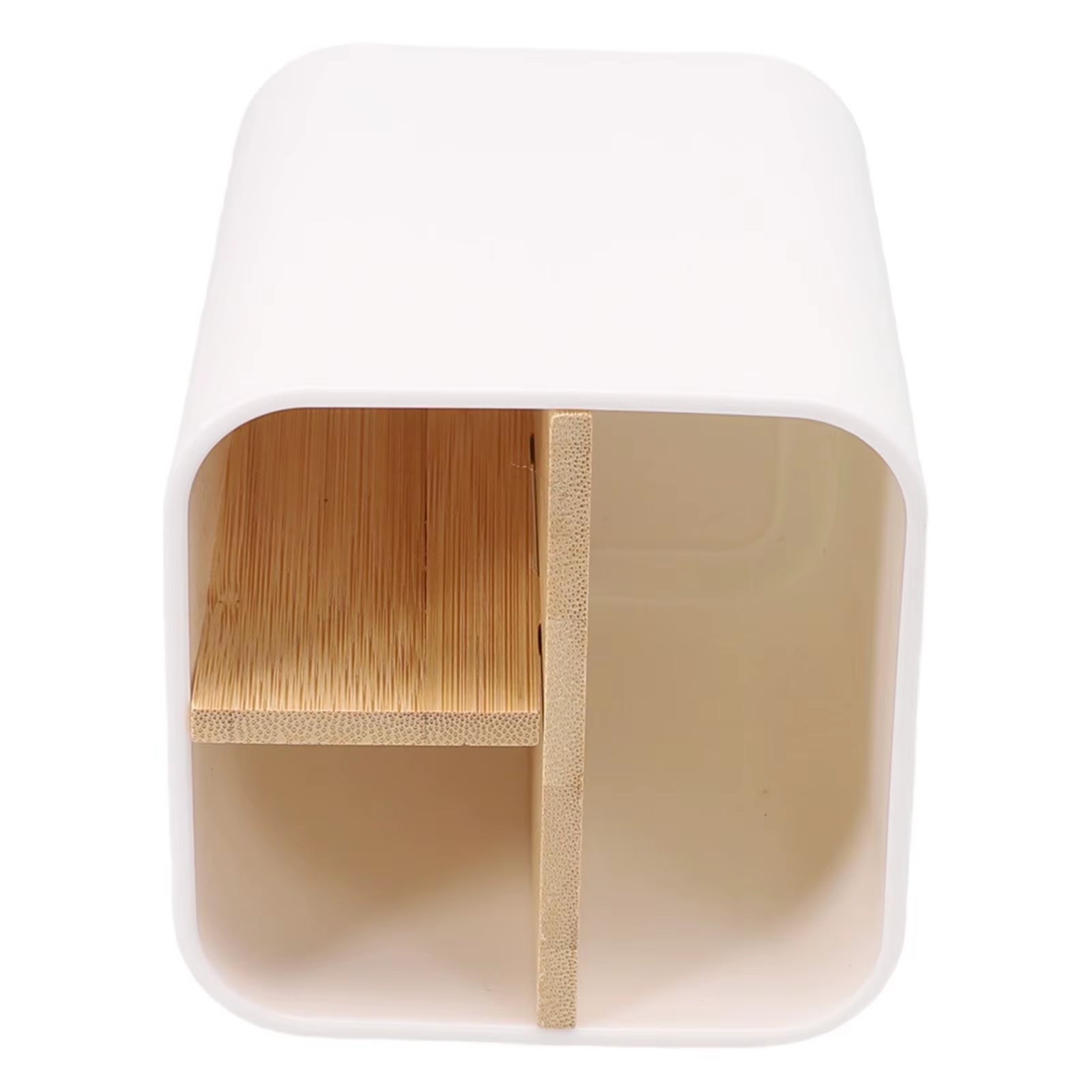 Bathroom Toothbrush Holder 3 Slots Wooden Toothpaste and Pen Holder Storage Box Toothpaste Toothbrush Stand Bathroom Accessories