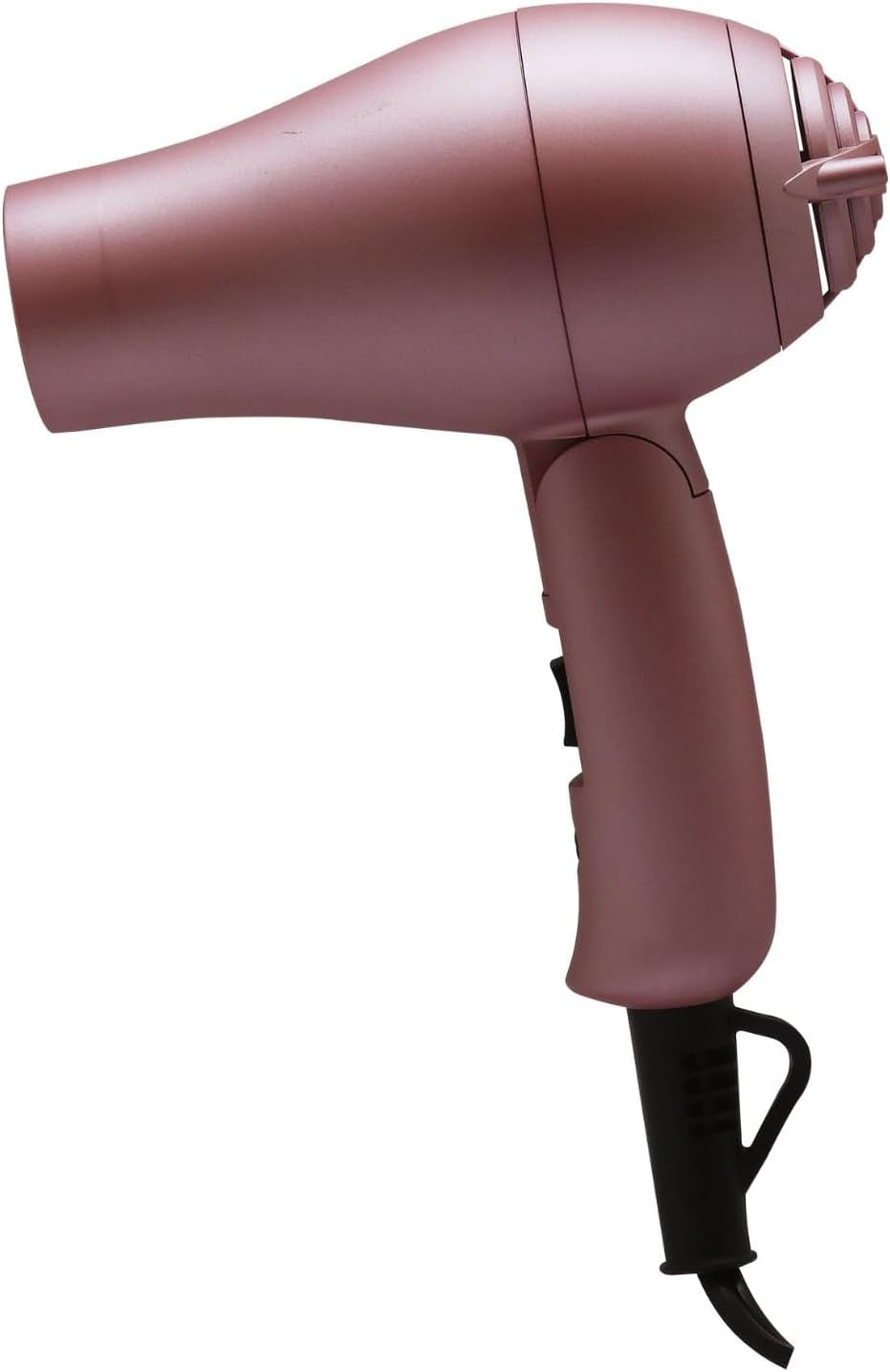 Mini Blow Dryer - Compact Travel Blow Dryer with Two Heat Settings - Negative Ions for Quick Drying, Frizz, and Static - Rose Gold - 1 Pc