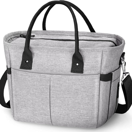 Cute&Classy Roomy Insulated Lunch Bags for Women - Stylish & Functional Large Tote Adult Lunch Box for Working & Picnic
