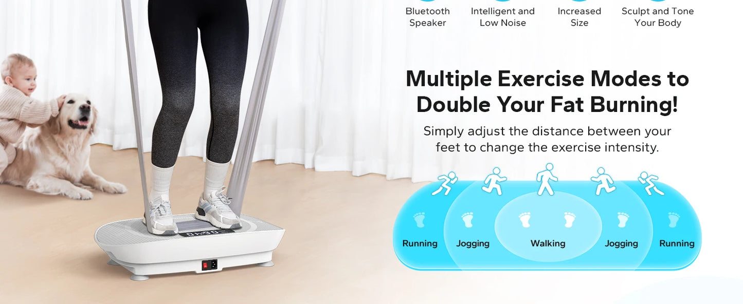 Luxury Vibration Plate Workout Machine for Weight Loss & Toning | Stylique Glow