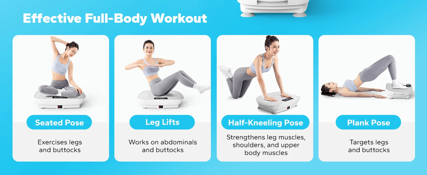 Luxury Vibration Plate Workout Machine for Weight Loss & Toning | Stylique Glow