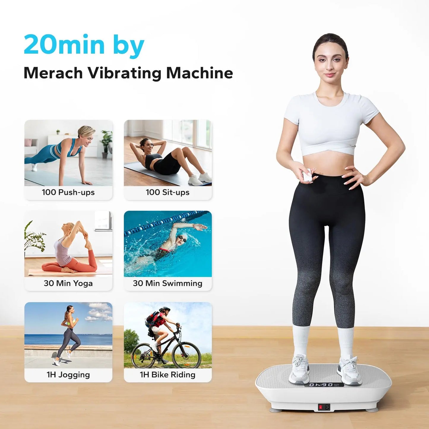 Luxury Vibration Plate Workout Machine for Weight Loss & Toning | Stylique Glow