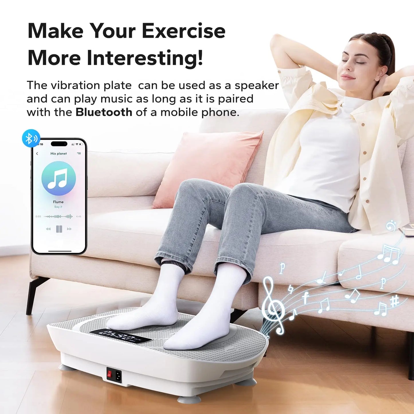 Luxury Vibration Plate Workout Machine for Weight Loss & Toning | Stylique Glow