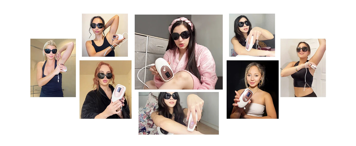 Stylique Glow IPL Laser Hair Removal – 990,000 Flashes for Smooth Skin