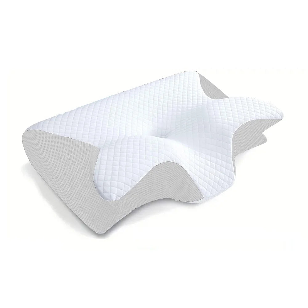 Stylique Glow™ 2-in-1 Orthopedic Memory Foam Pillow – Premium Contour Neck Support for Pain-Free Sleep