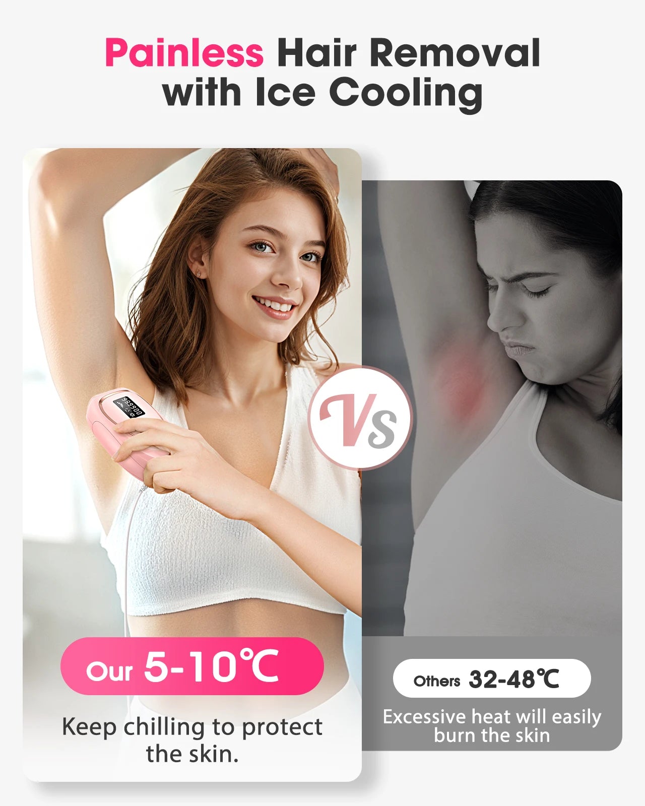 Stylique Glow IPL Laser Hair Removal – 990,000 Flashes for Smooth Skin