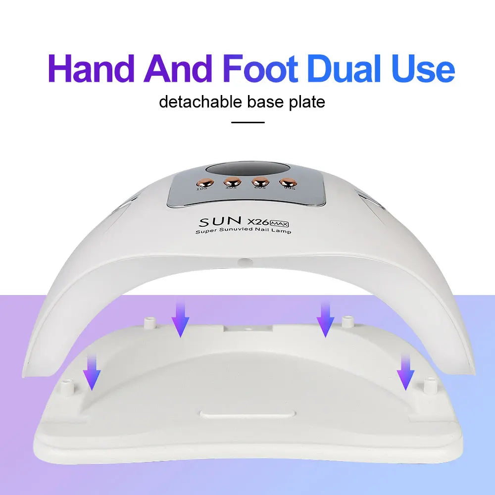 Stylique Glow™ X26Max 81LED UV Nail Lamp – Professional Gel Nail Dryer with Timer & Sensor